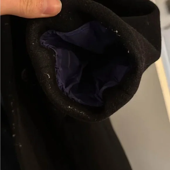 J. Crew Wool Black Pea Coat - Picture 4 of 4